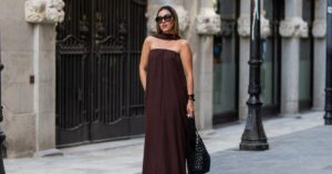 Fashion Girls Are Wearing This Rich Chocolate Brown Color Instead of Black — Picks From 