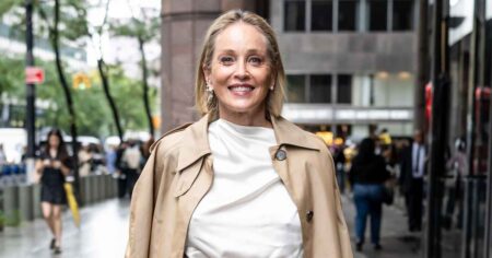 Sharon Stone’s Classic, Go-With-Everything Fall Coat Is the Layer You’ll Wear on Repeat