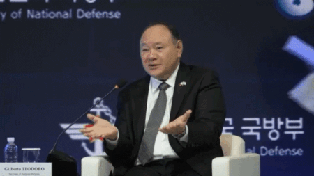 Philippines defense chief calls out China after note interrupts remarks at Seoul forum: ‘Coercion, bullying’