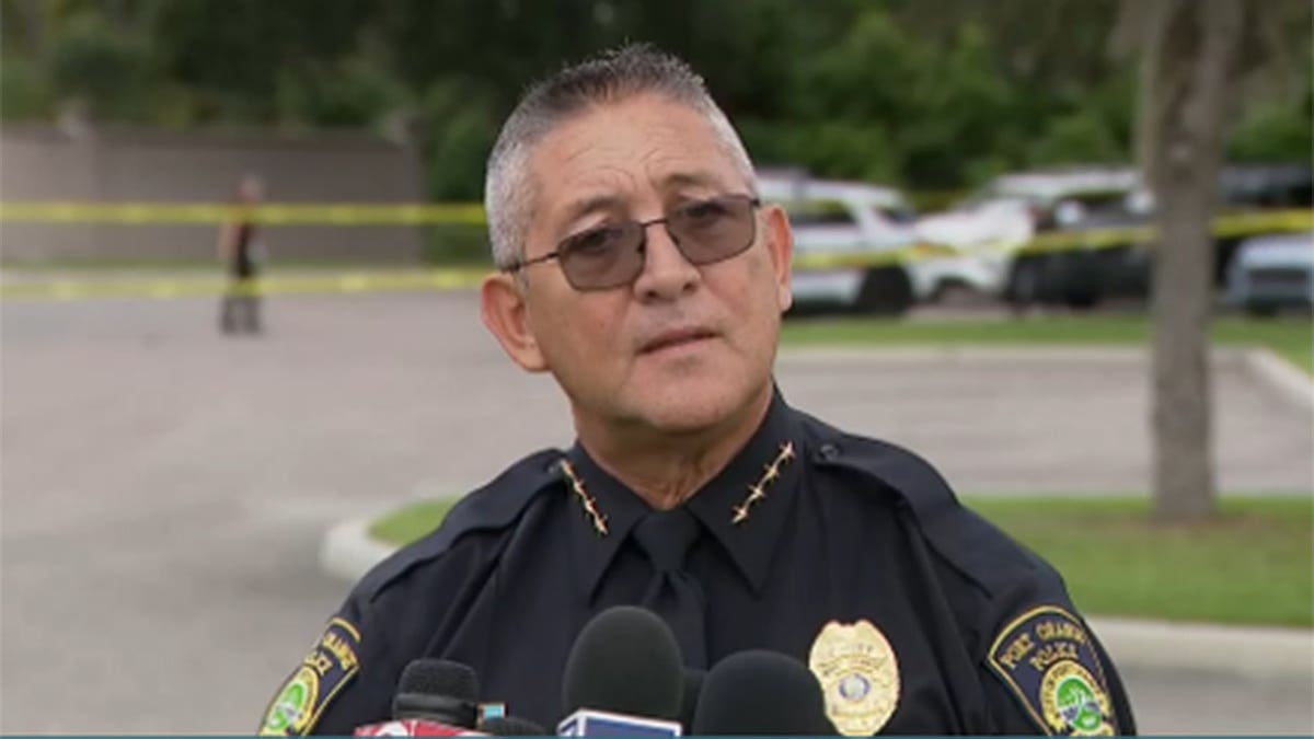 Port Orange Police Chief Manuel Marino speaks to media