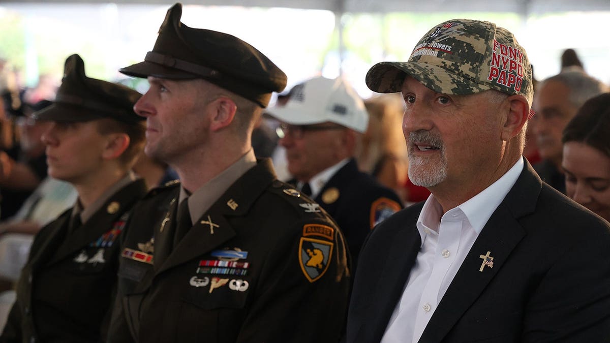 Frank Siller attends World Trade Center steel ceremony at West Point