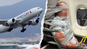American Airlines passenger duct-taped to seat after alleged racist, homophobic midair outburst
