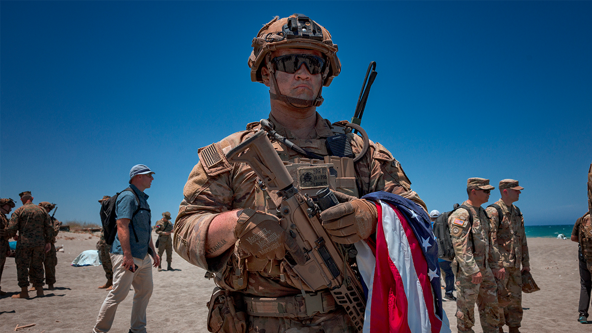 An American soldier