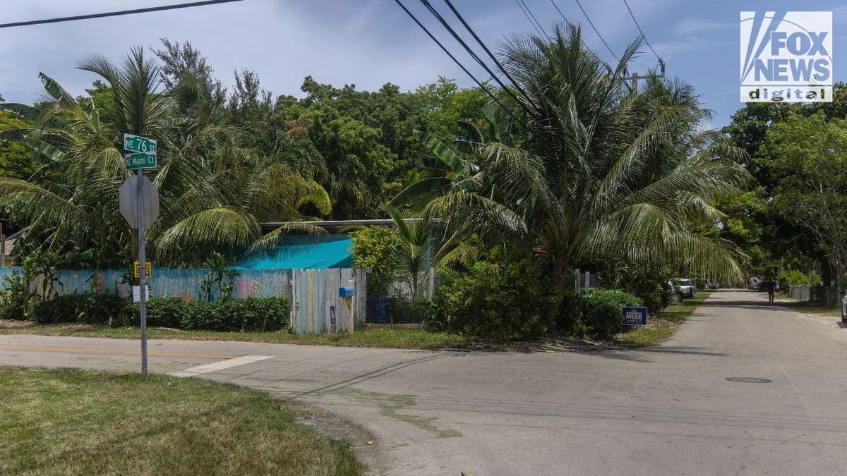 Wide street view of the Miami property listed as the address of the newly incorporated Arc of Justice nonprofit.