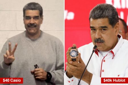 Venezuelan dictator Nicolas Maduro trades in K Swiss watch for  Casio in new jail pic