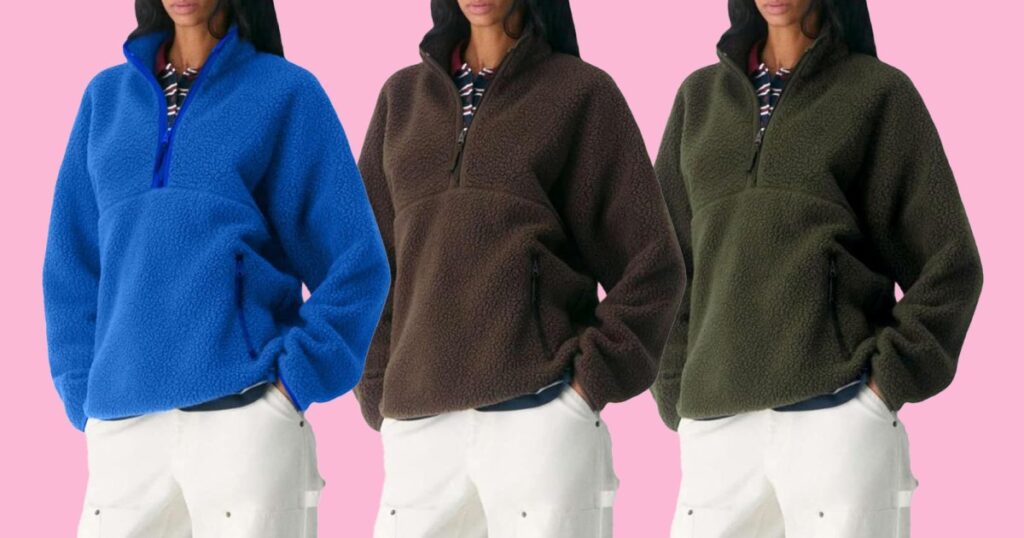 This Bestselling Fleece Pullover Is the Cozy Fall Layer Amazon Shoppers Are Snapping Up This Bestselling Fleece Pullover Is the Cozy Fall Layer Amazon Shoppers Are Snapping Up