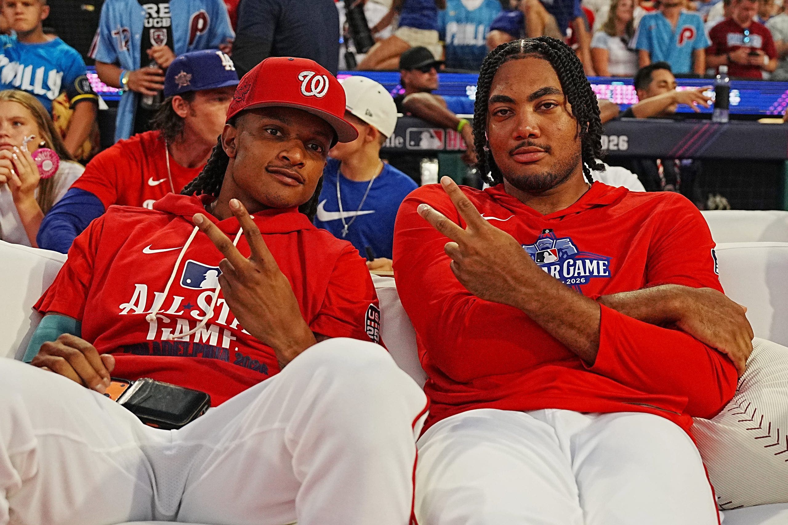 The Nationals have a duo to build around in CJ Abrams and James Wood. (Photo by Mary DeCicco/MLB Photos via Getty Images)