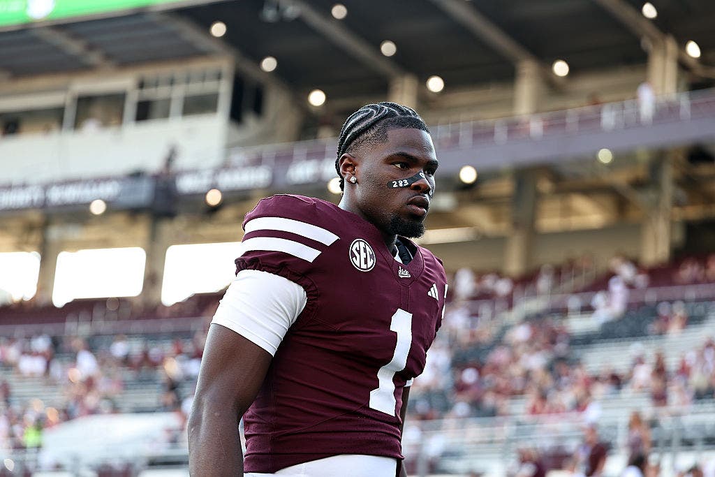 Mississippi State's Kamario Taylor leads all SEC QBs with 14 touchdowns through four games. (Photo by Justin Ford/Getty Images)