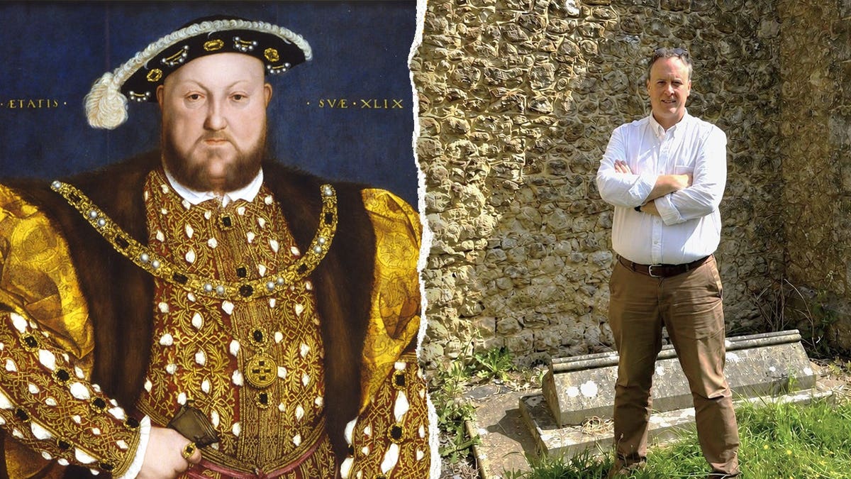 Split image of Henry VII, Moore at Dover Castle