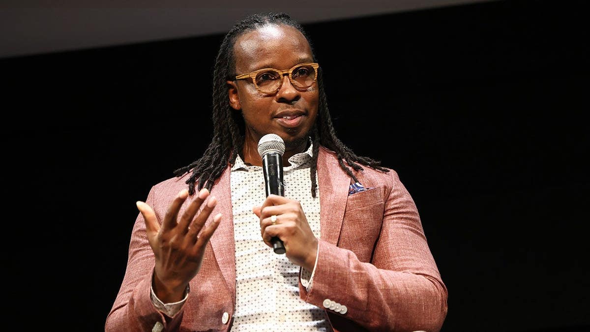 Dr. Ibram X. Kendi speaks onstage at a film premiere in Toronto.