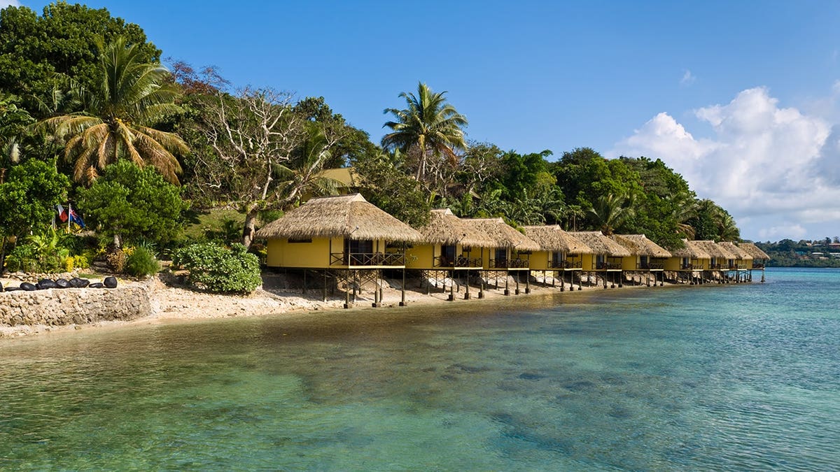 Iririki Island sits off Efate Island in Vanuatu.