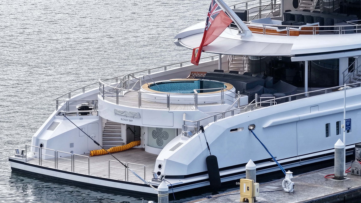 J K Rowling's mega yacht is docked in LA