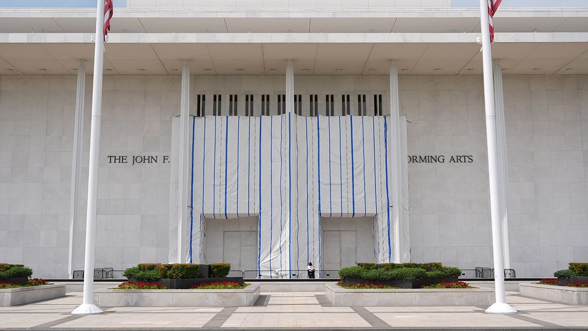 The John F. Kennedy Center for the Performing Arts facade in Washington.