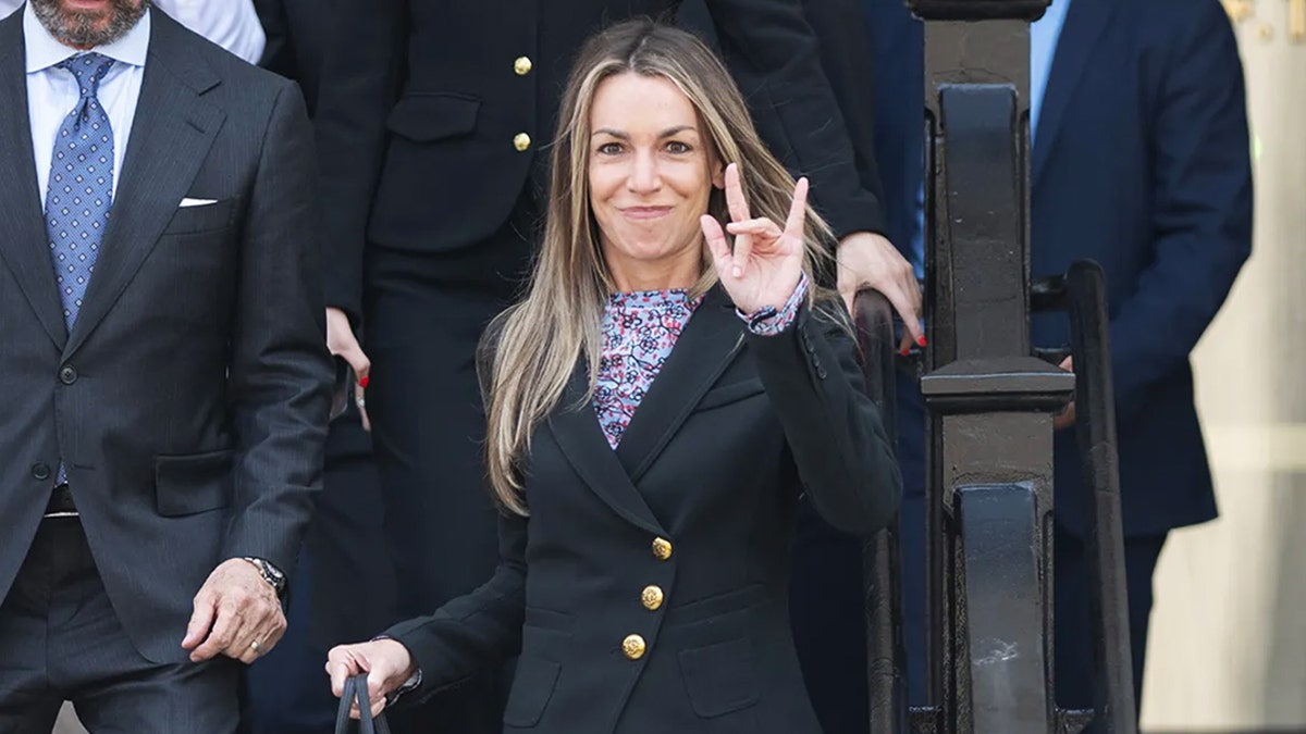 Karen Read exits court.