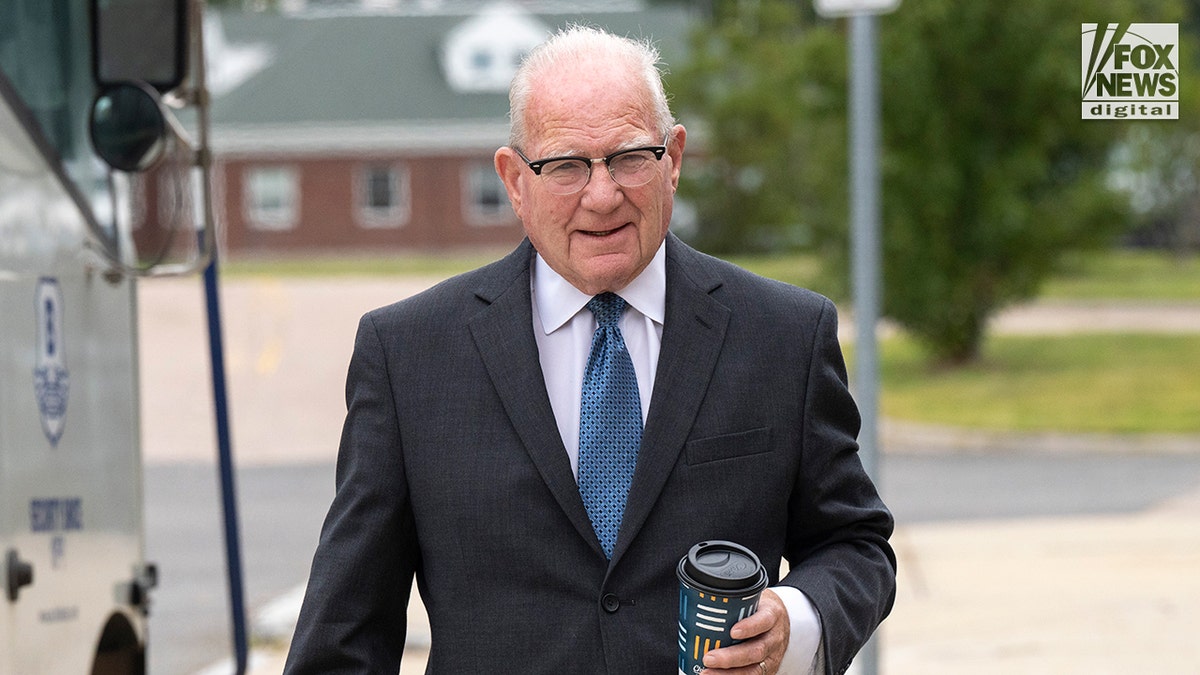 Lindsay Clancy's lawyer Kevin J. Reddington arrives at Plymouth Superior Court, Plymouth, Mass., Tuesday, September 1, 2026. Clancy's murder trial enters its fourth day of jury deliberation today.