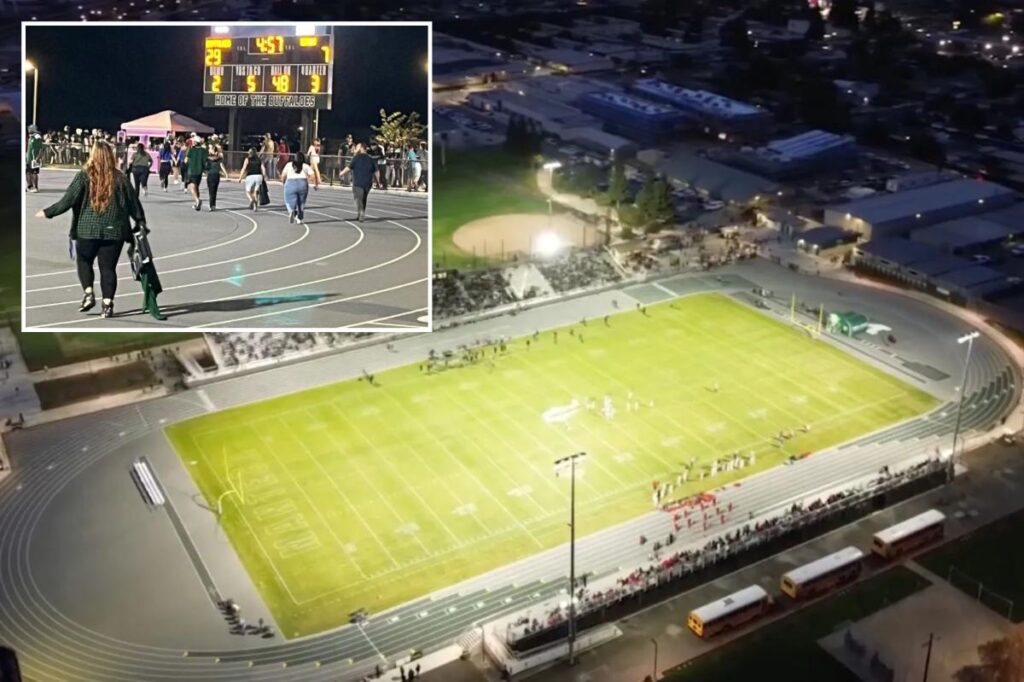 Panic as gunshots fired at California high school football game
