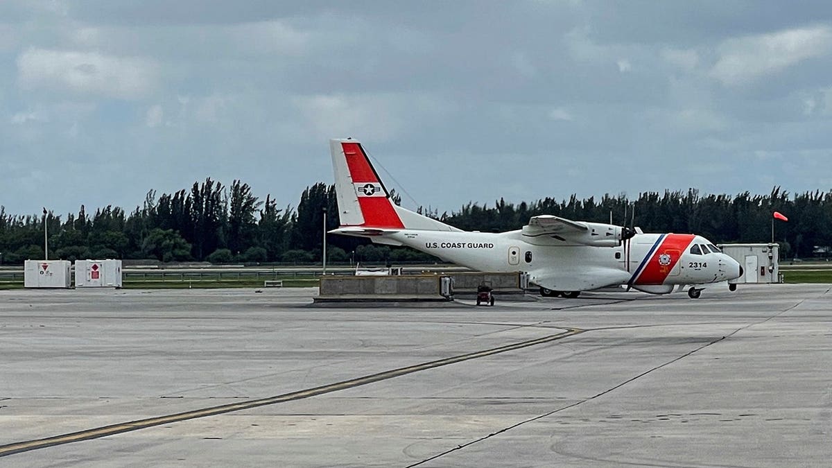 U.S. Coast Guard aircraft at Opa Locka Executive Airport in Florida.