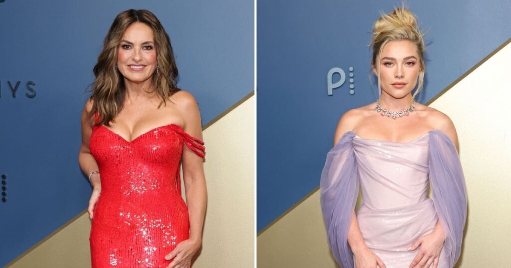 All the Red and Purple Splashes of Color at the 2026 Emmys: Mariska Hargitay, Florence Pugh, More