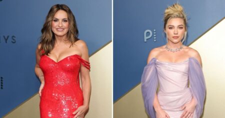 All the Red and Purple Splashes of Color at the 2026 Emmys: Mariska Hargitay, Florence Pugh, More
