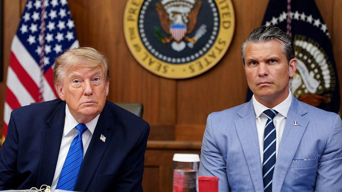 President Donald Trump and War Secretary Pete Hegseth