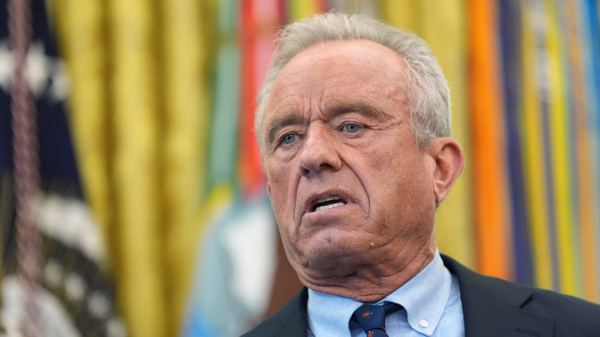 Robert F. Kennedy Jr., speaks during a meeting