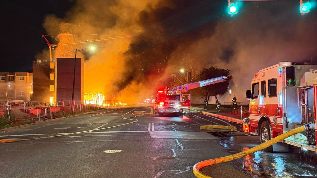 Fire crews at the fire in South Bend