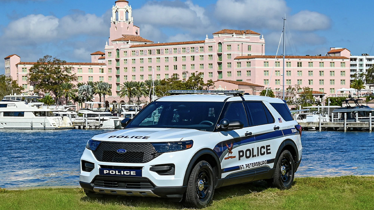 A St. Petersburg Police Department SUV in St. Petersburg, Florida