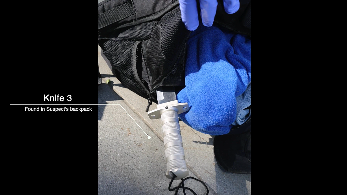 Third knife found in Michael Rodriguez’s backpack
