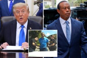 Trump praises Tiger Woods’ ‘very fair’ plea deal — while offering some driving advice