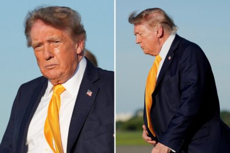 President Trump debuts new brown hairdo — and people are shocked