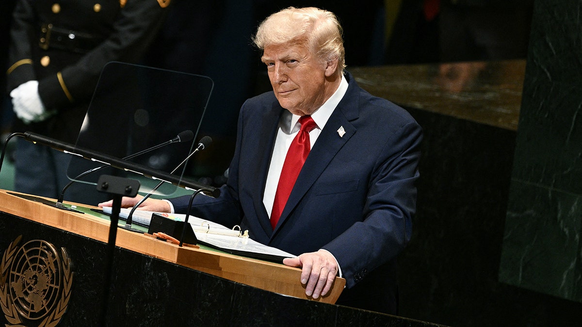 Trump speaks at UN General Assembly in New York City in 2025