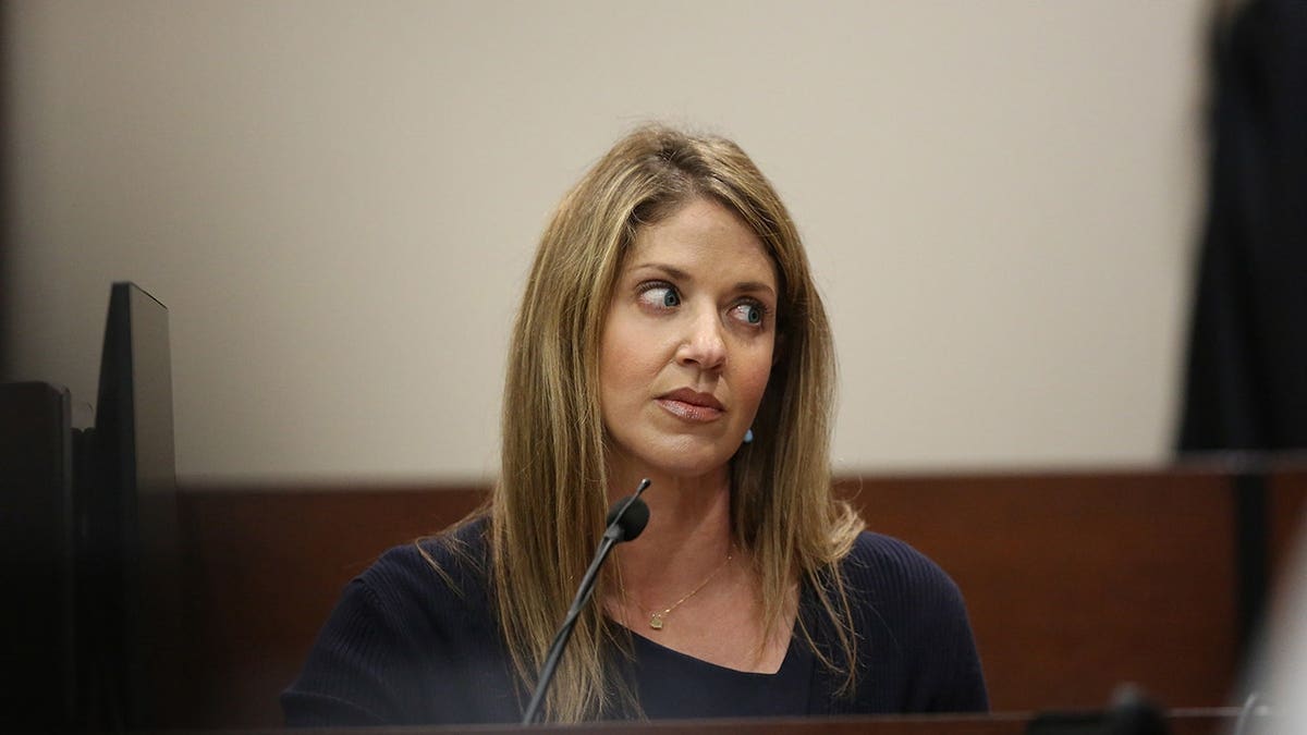 Wendi Adelson testifies in court in Tallahassee, Fla.